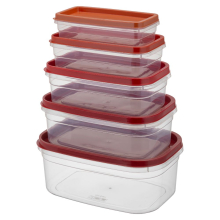 Komplet pojemników prostokątnych KLIC BOX 5 sztuk 0,4L 0,7L 1,1L 1,6L 2,4L